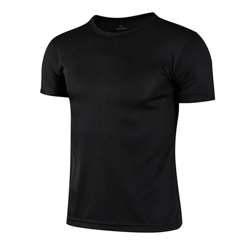 Homens de manga curta topo oversized branco camiseta homem casual camisa sólida secagem rápida ginásio basquete t camisas futebol homem roupas