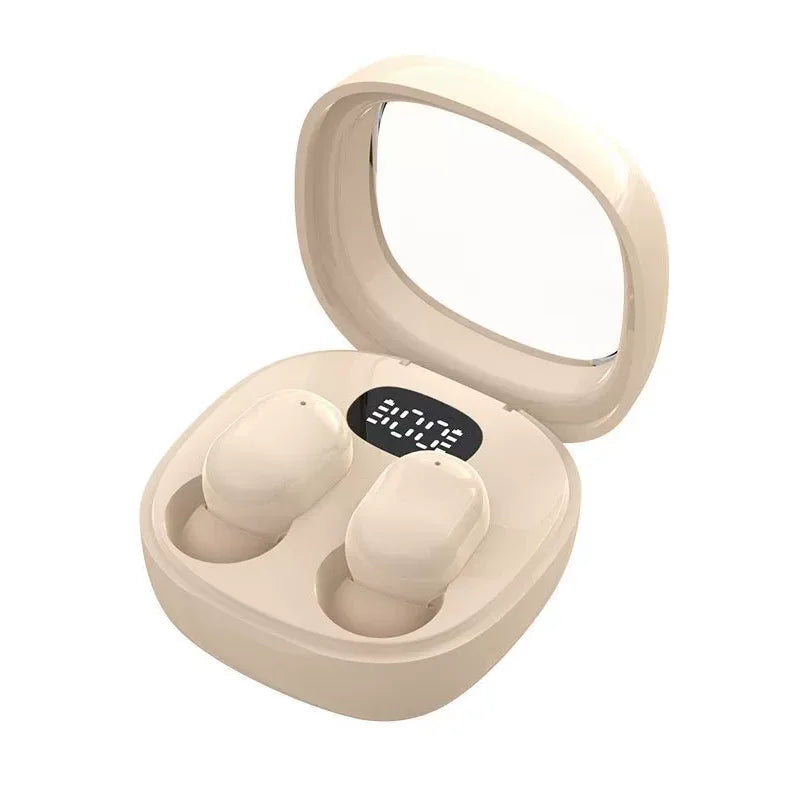VIKEFON Fones de ouvido Bluetooth 5.3 Mini fones de ouvido TWS sem fio HIFI estéreo com redução de ruído e microfones