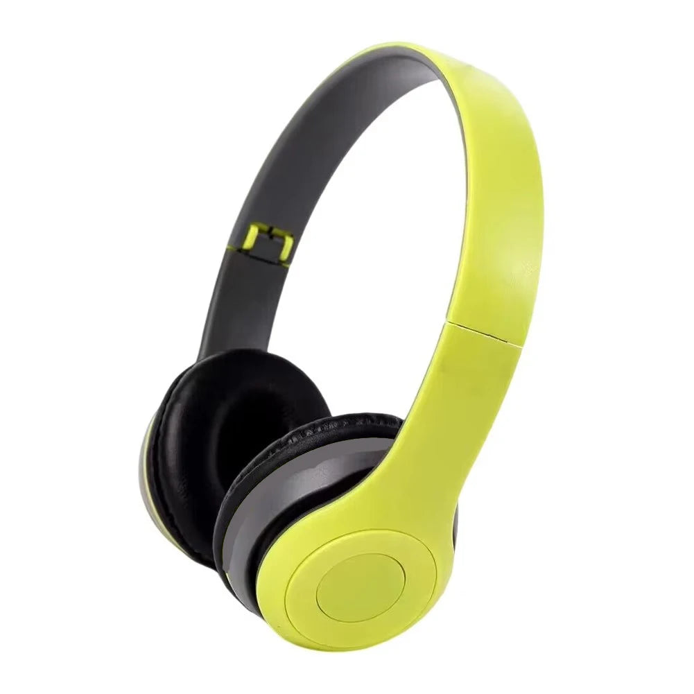 P47 fones de ouvido sem fio bluetooth 5.0 dobrável alta fidelidade estéreo baixo para música jogos criança menina fone para smartphone