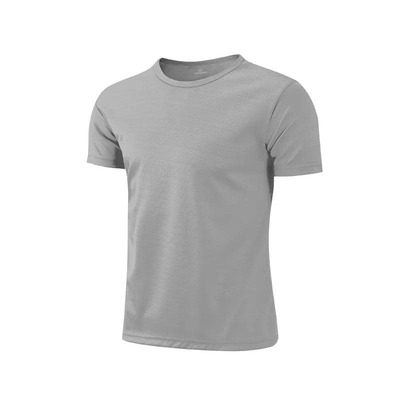 Homens de manga curta topo oversized branco camiseta homem casual camisa sólida secagem rápida ginásio basquete t camisas futebol homem roupas