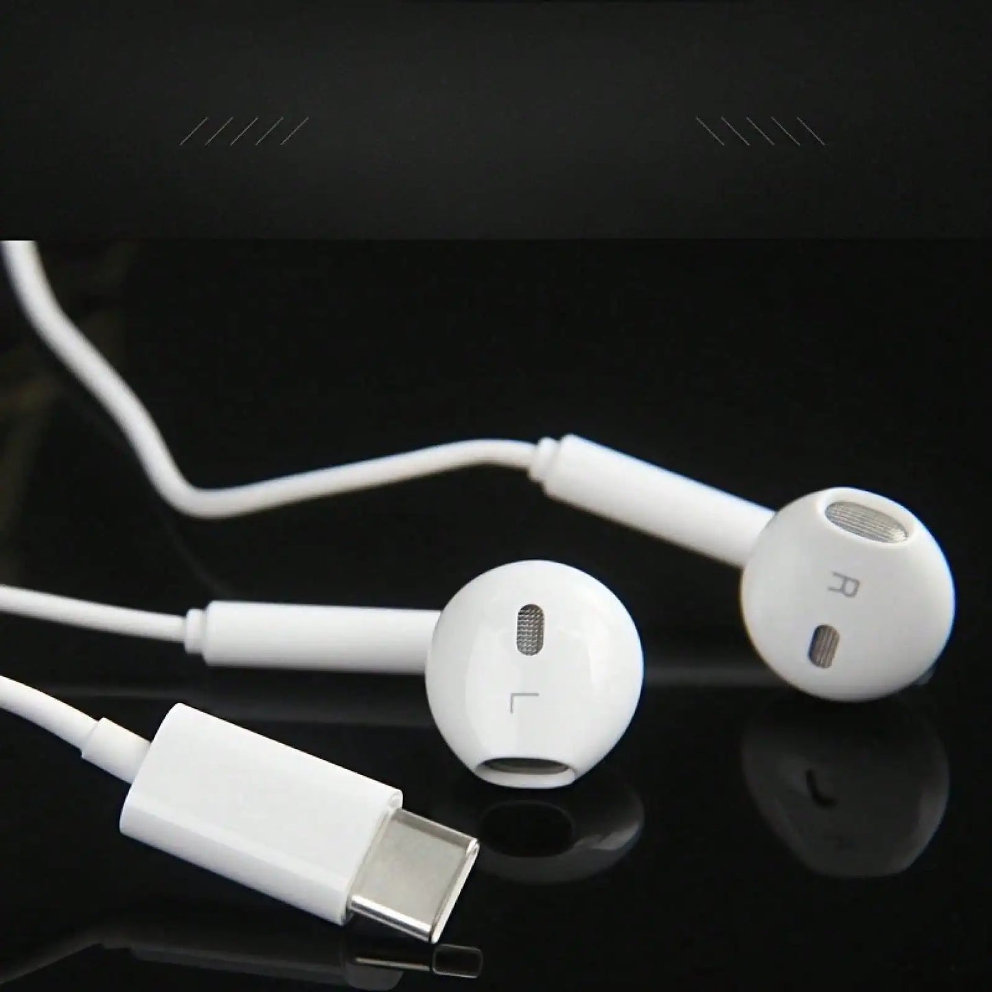 Fones de Ouvido Intra-auriculares com Fio Tipo-C com Microfone e Controle de Volume, HiFi Estéreo para iPhone 16/15, S23/S22/S21/Ultra, Note 10/20, iPad Pro