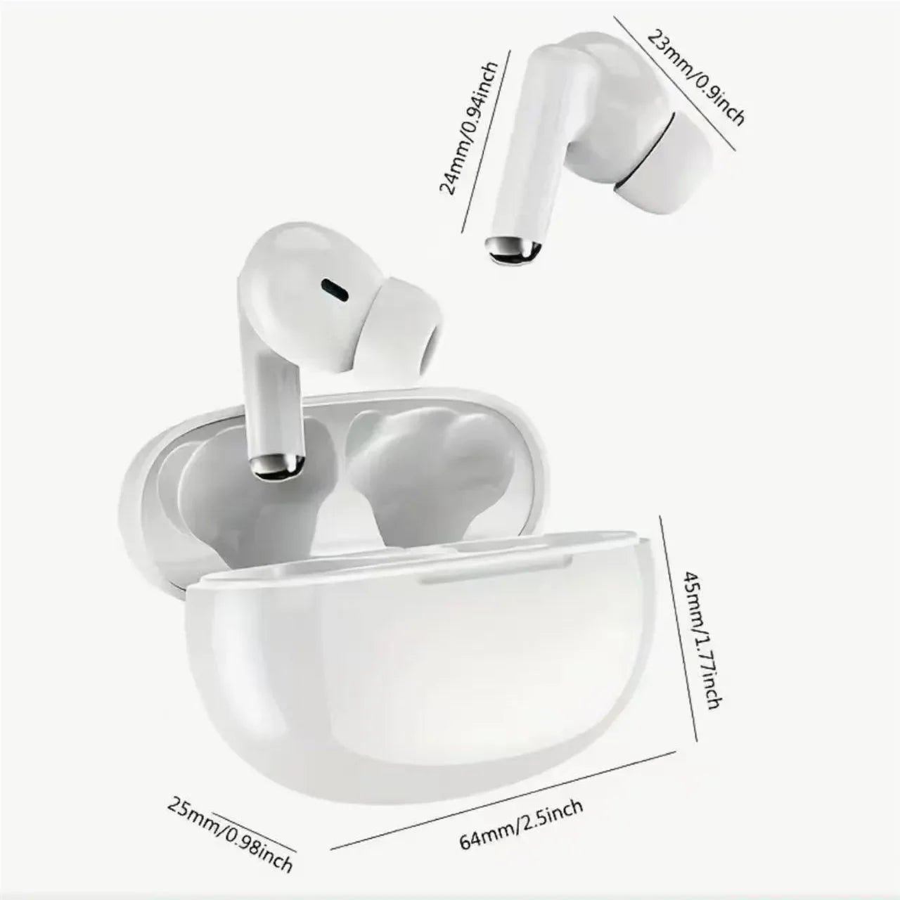 Fones de ouvido bluetooth originais sem fio bluetooth fone de ouvido com cancelamento de ruído com microfone sem fio para smartphones