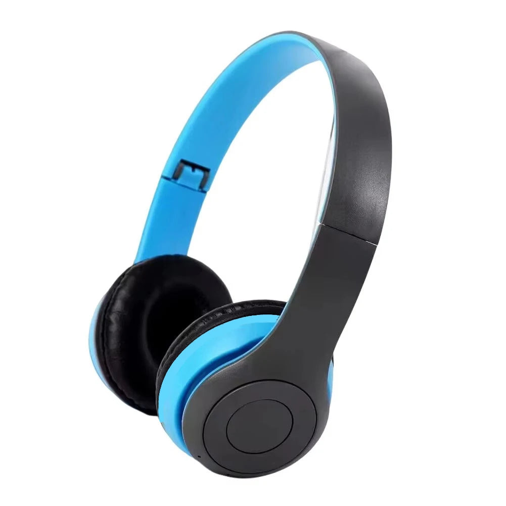 P47 fones de ouvido sem fio bluetooth 5.0 dobrável alta fidelidade estéreo baixo para música jogos criança menina fone para smartphone
