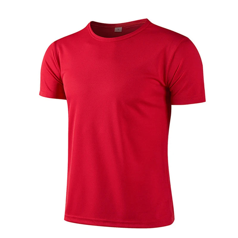 Homens de manga curta topo oversized branco camiseta homem casual camisa sólida secagem rápida ginásio basquete t camisas futebol homem roupas