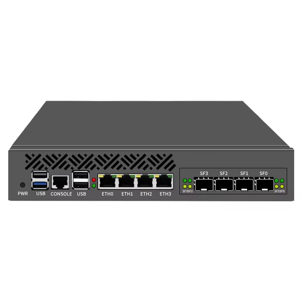 Topton 1U Rack Mini PC 2x10G SFP + 4x i226-V 2.5G Intel i3-N305 N150 DDR5 mSATA Roteador de rede Servidor Aparelho Firewall AES-NI