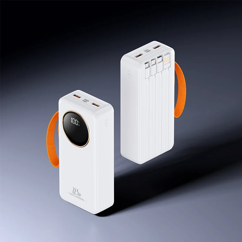 Power Bank Portátil 22.5W 80000mAH Carregador Super Rápido Bateria Externa de Grande Capacidade Suporta Carregamento Simultâneo de 5 Dispositivos