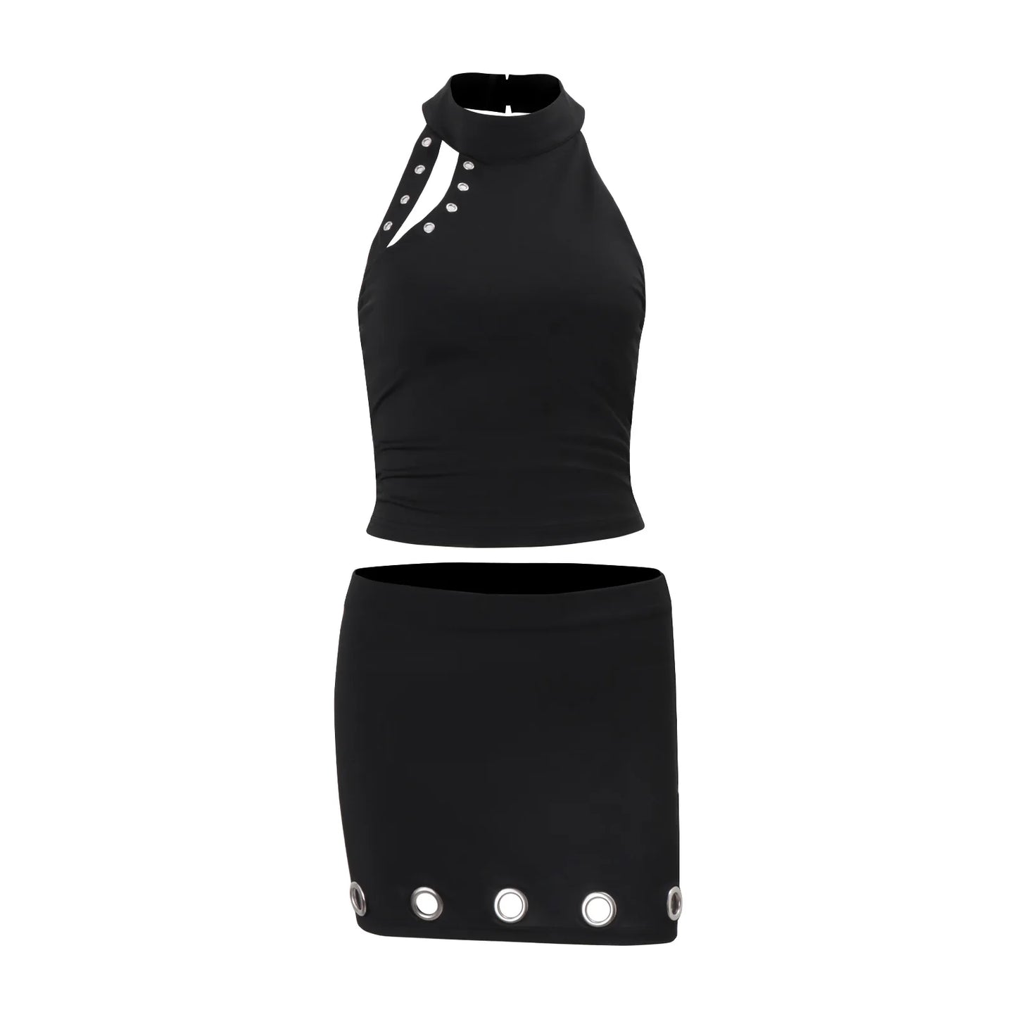 Conjunto Feminino de Saia e Top Curto Colete com Novo Design Outono 2026