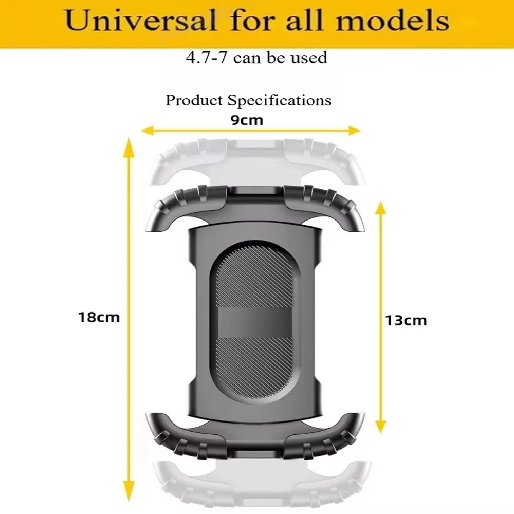 Motocicleta, mountain bike, bicicleta de estrada, estável e ajustável 360 °   suporte universal giratório para celularSoporte para Celular