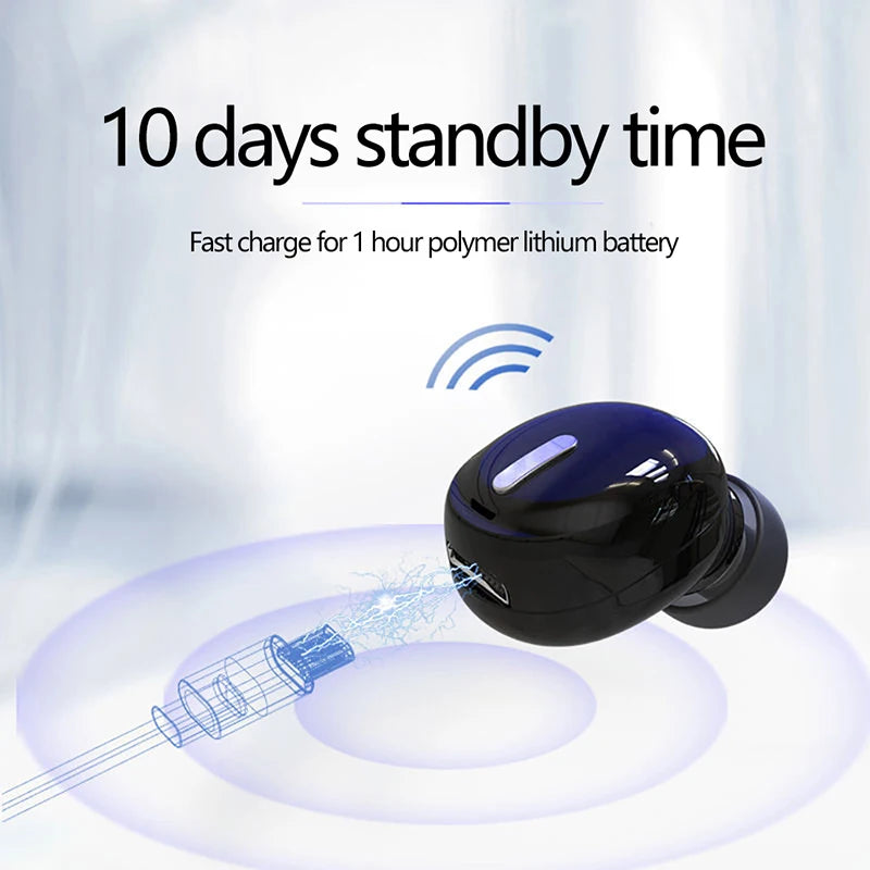 Novos fones de ouvido sem fio bluetooth 5.0 com microfone in-ear esportes à prova dwireless água tws bluetooth handsfree único fone de ouvido