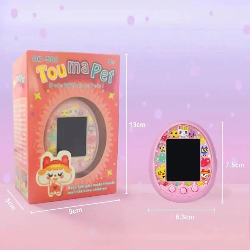 Animal de estimação virtual eletrônico com tela colorida jogo de bolso interativo virtual pet namoro máquina de jogo crianças brinquedos meninas