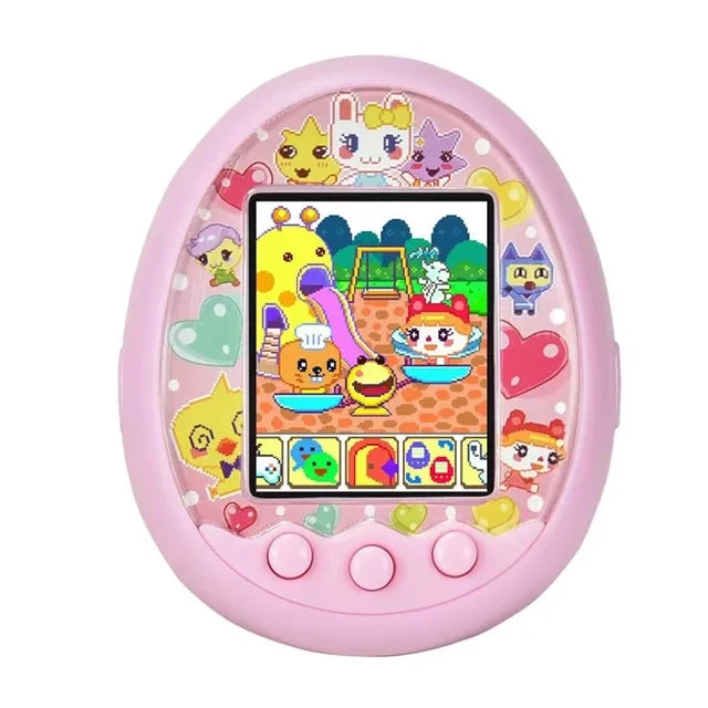 Animal de estimação virtual eletrônico com tela colorida jogo de bolso interativo virtual pet namoro máquina de jogo crianças brinquedos meninas