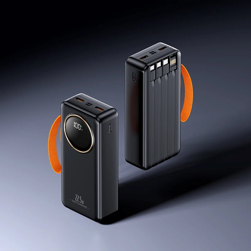 Power Bank Portátil 22.5W 80000mAH Carregador Super Rápido Bateria Externa de Grande Capacidade Suporta Carregamento Simultâneo de 5 Dispositivos