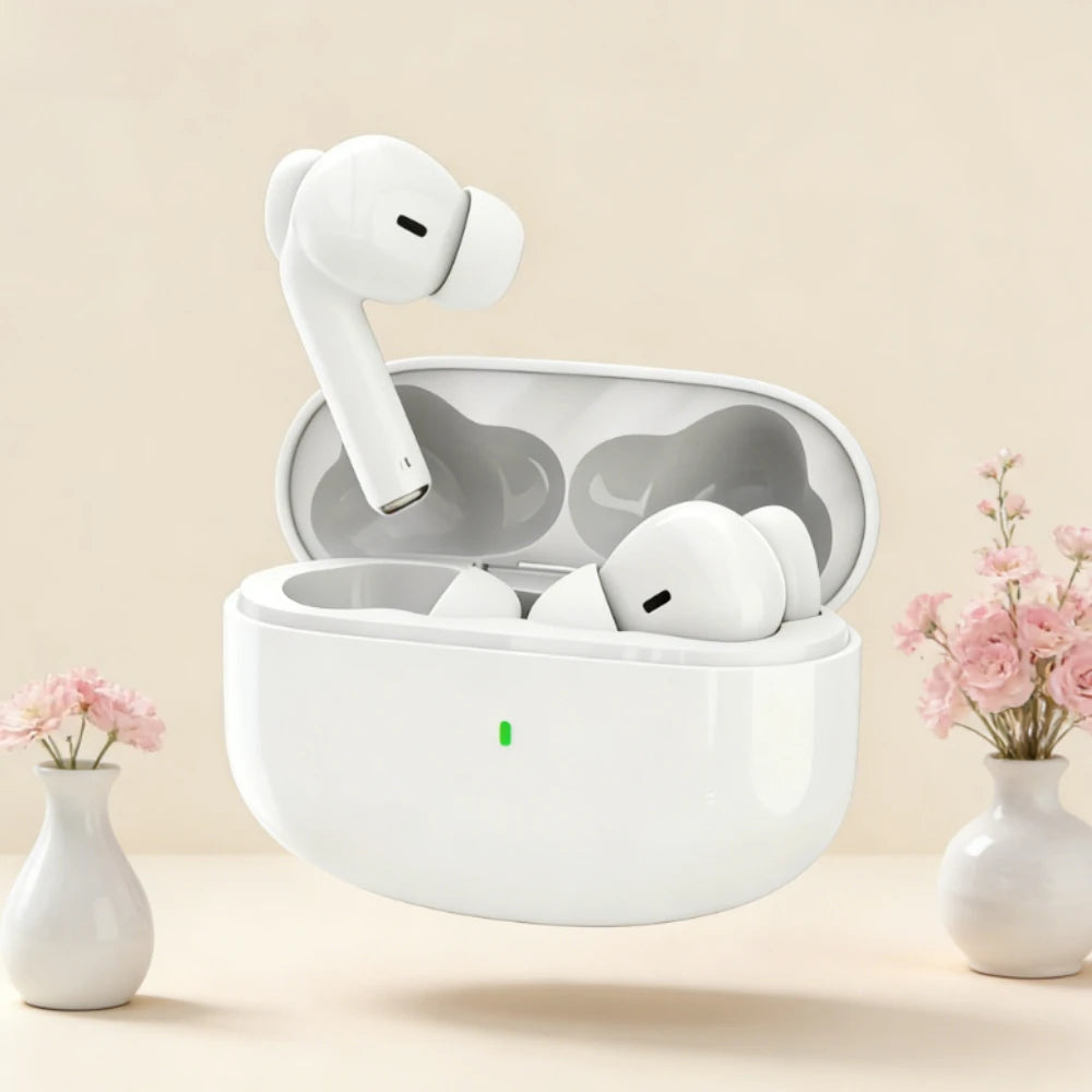 Fones de ouvido bluetooth originais sem fio bluetooth fone de ouvido com cancelamento de ruído com microfone sem fio para smartphones