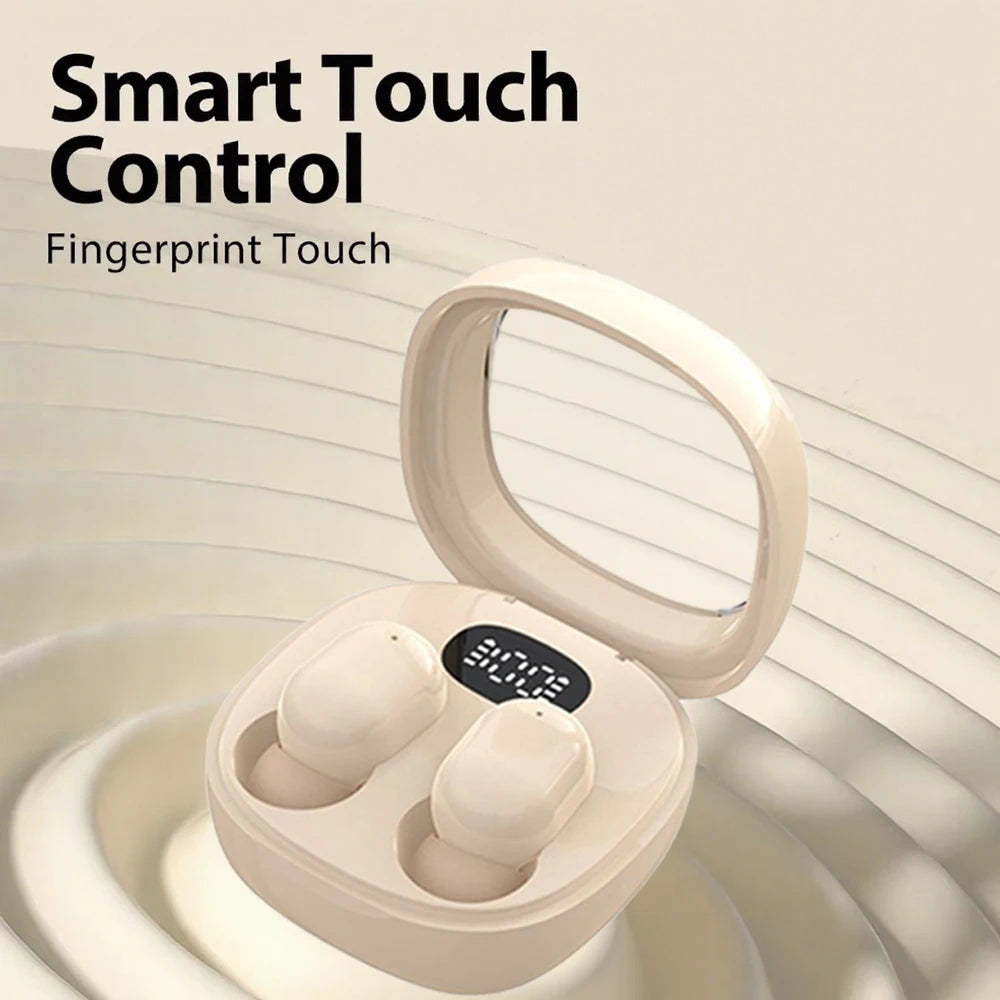 VIKEFON Fones de ouvido Bluetooth 5.3 Mini fones de ouvido TWS sem fio HIFI estéreo com redução de ruído e microfones