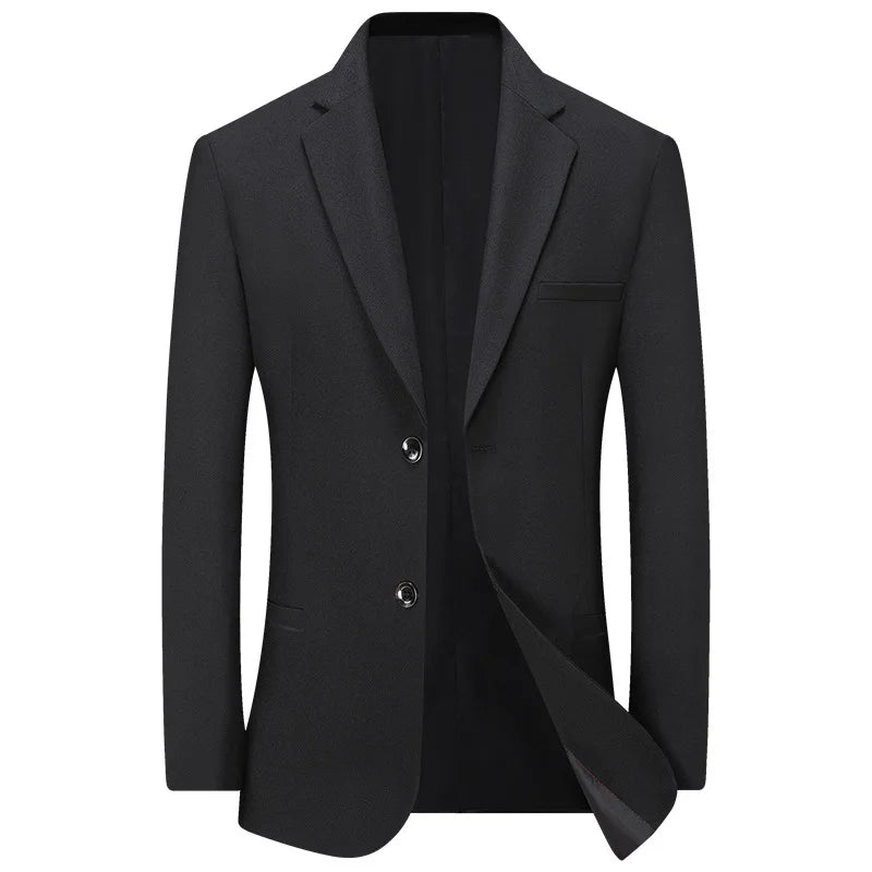 Homem sólido formal wear ternos casacos nova primavera outono homem fino negócios casual blazers jaquetas qualidade masculino blazers roupas masculinas
