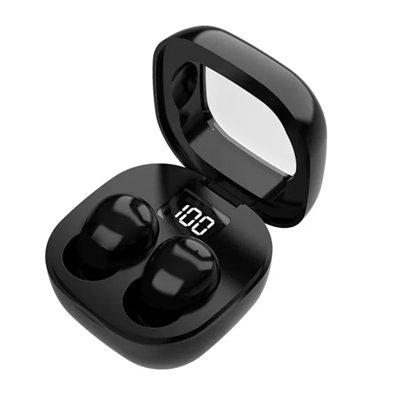 VIKEFON Fones de ouvido Bluetooth 5.3 Mini fones de ouvido TWS sem fio HIFI estéreo com redução de ruído e microfones