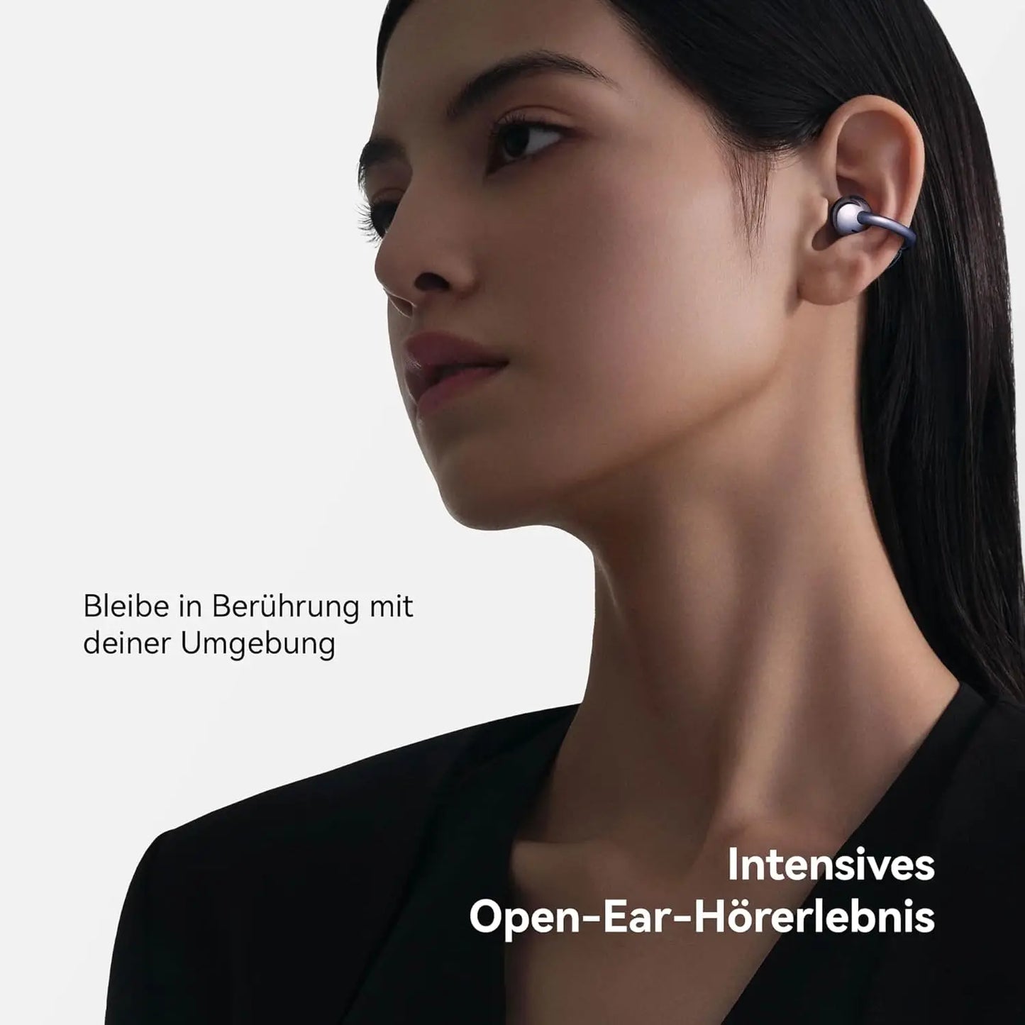 HUAWEI FreeClip, Fones de Ouvido Sem Fio de Design Aberto, Som de Alta Qualidade, Compatível com iOS e Android, 8 Horas de Duração da Bateria
