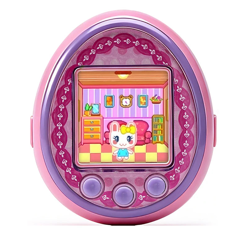 Animal de estimação virtual eletrônico com tela colorida jogo de bolso interativo virtual pet namoro máquina de jogo crianças brinquedos meninas