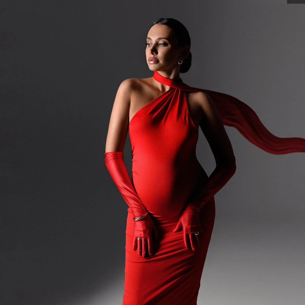 Vestido de Maternidade Sexy Sem Costas para Ensaio Fotográfico, Roupa de Noite Feminina para Chá de Bebê, Vestido Bodycon para Fotografia de Gravidez